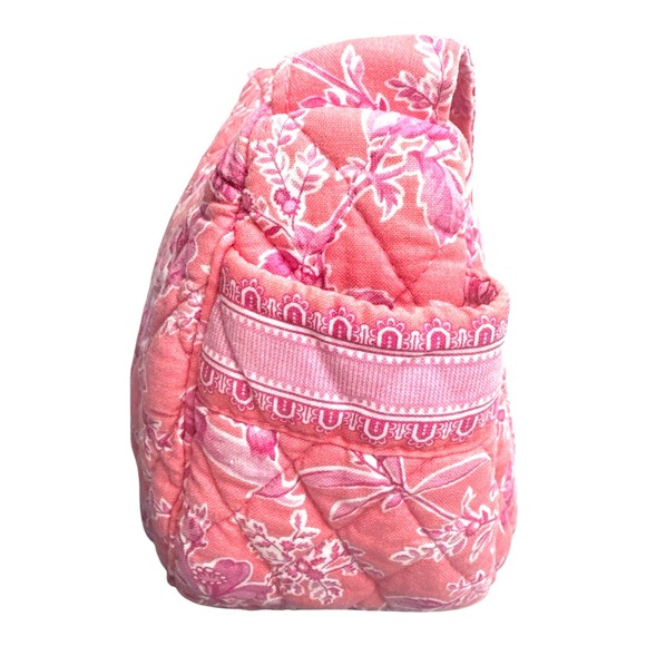 Vera Bradley Shoulder Bag Hope Toile Pink Orange Floral - Picture 4 of 11